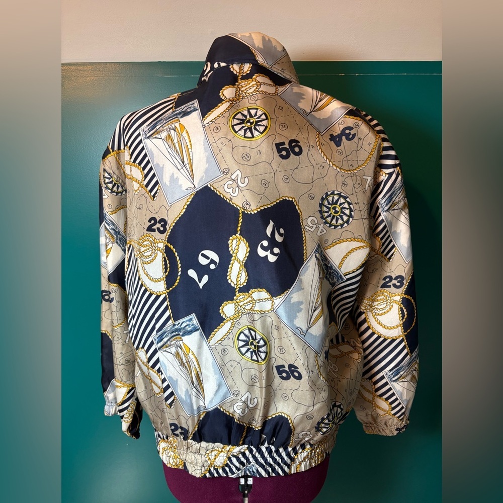 Out Brook Multicolor Nautical Themed Patterned Ja… - image 5